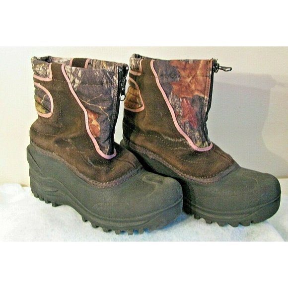 Falls Creek Girls Youth Size 2 Winter Snow Boots - Picture 2 of 8